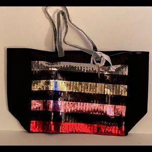 Victoria Secret Bling Sequin Tote Bag Large